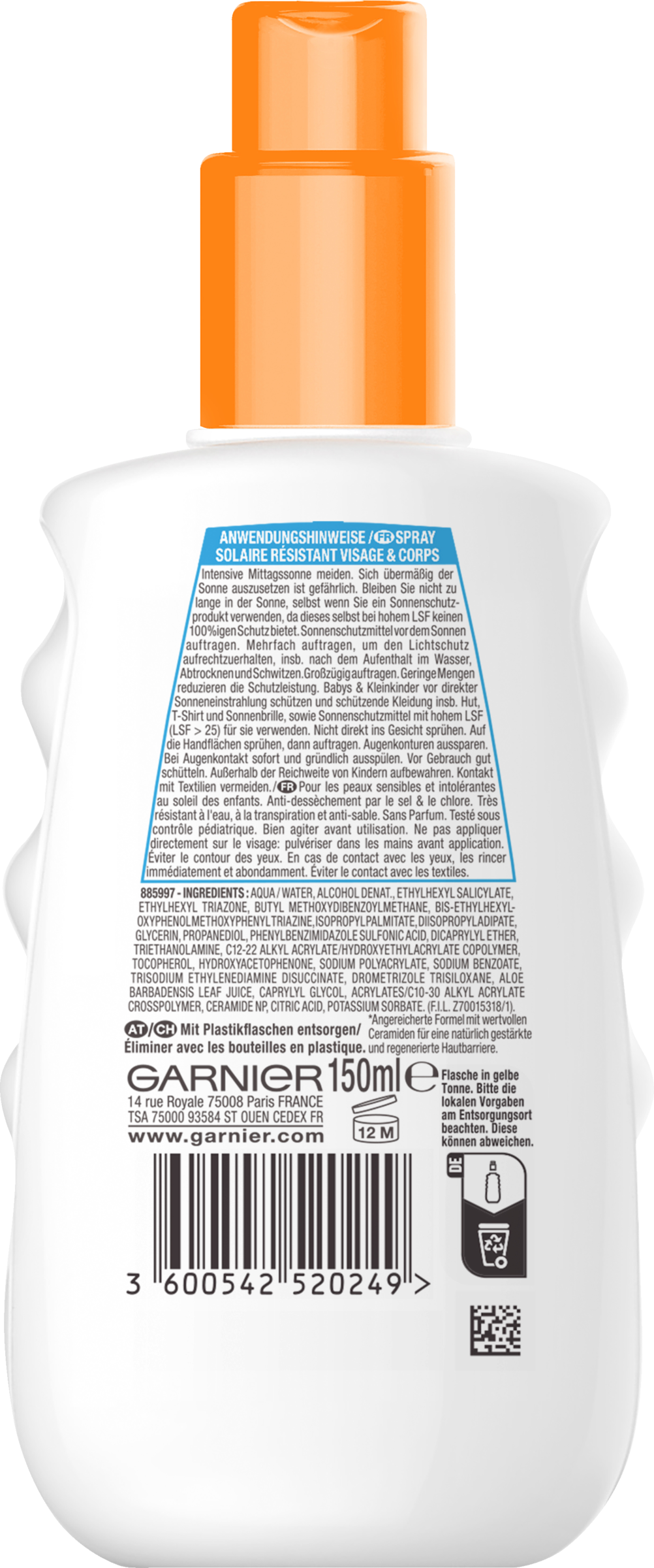 Garnier Ambre Solaire KIDS SENSITIVE expert+ Sonnenschutz-Spray LSF 50+  online kaufen