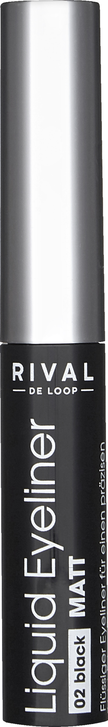 RIVAL DE LOOP Liquid Eyeliner 02 - black matt