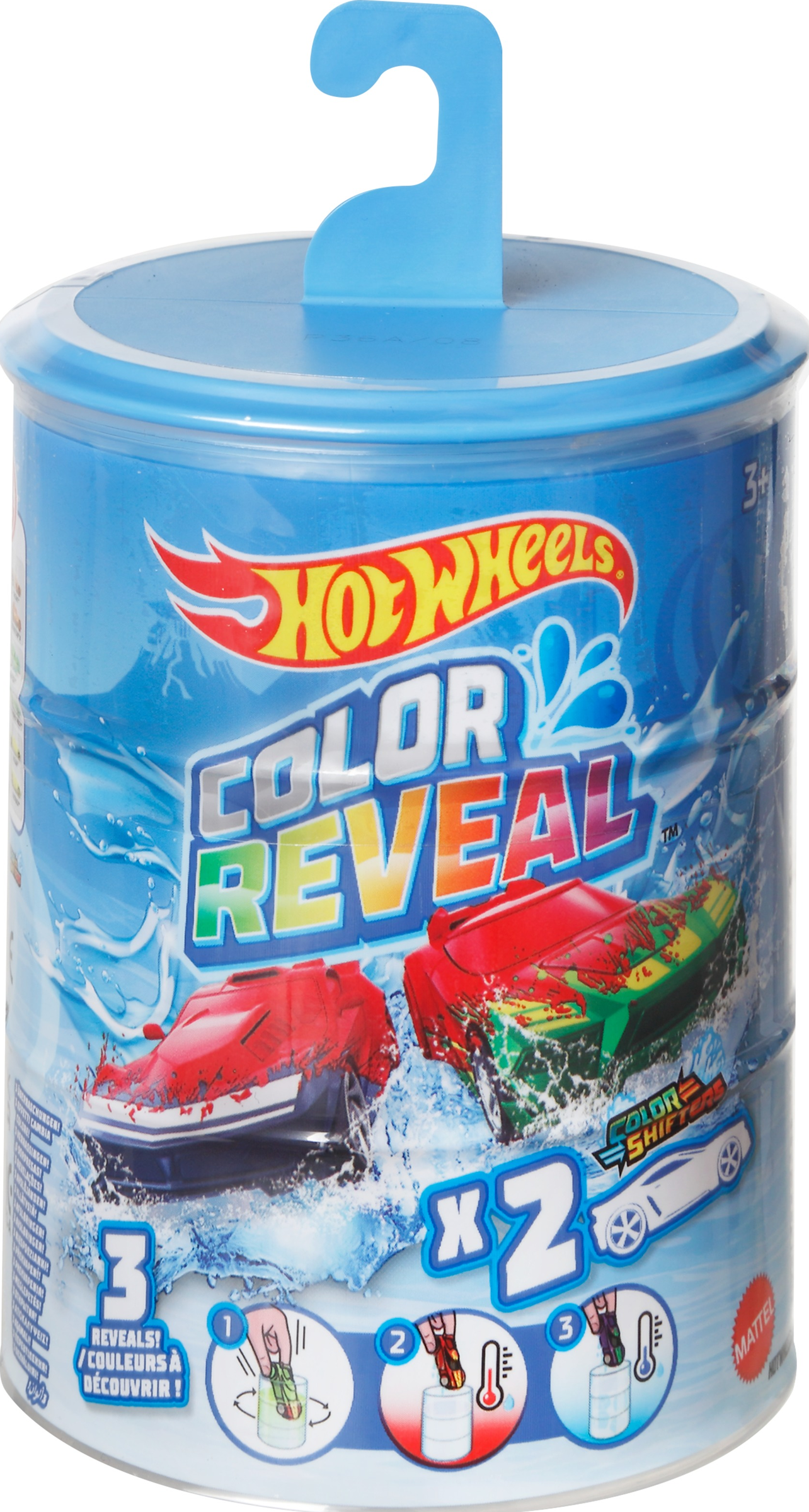 Mattel Hot Wheels 2er-Set Color Reveal Die-Cast Farbwechsel-Fahrzeug
